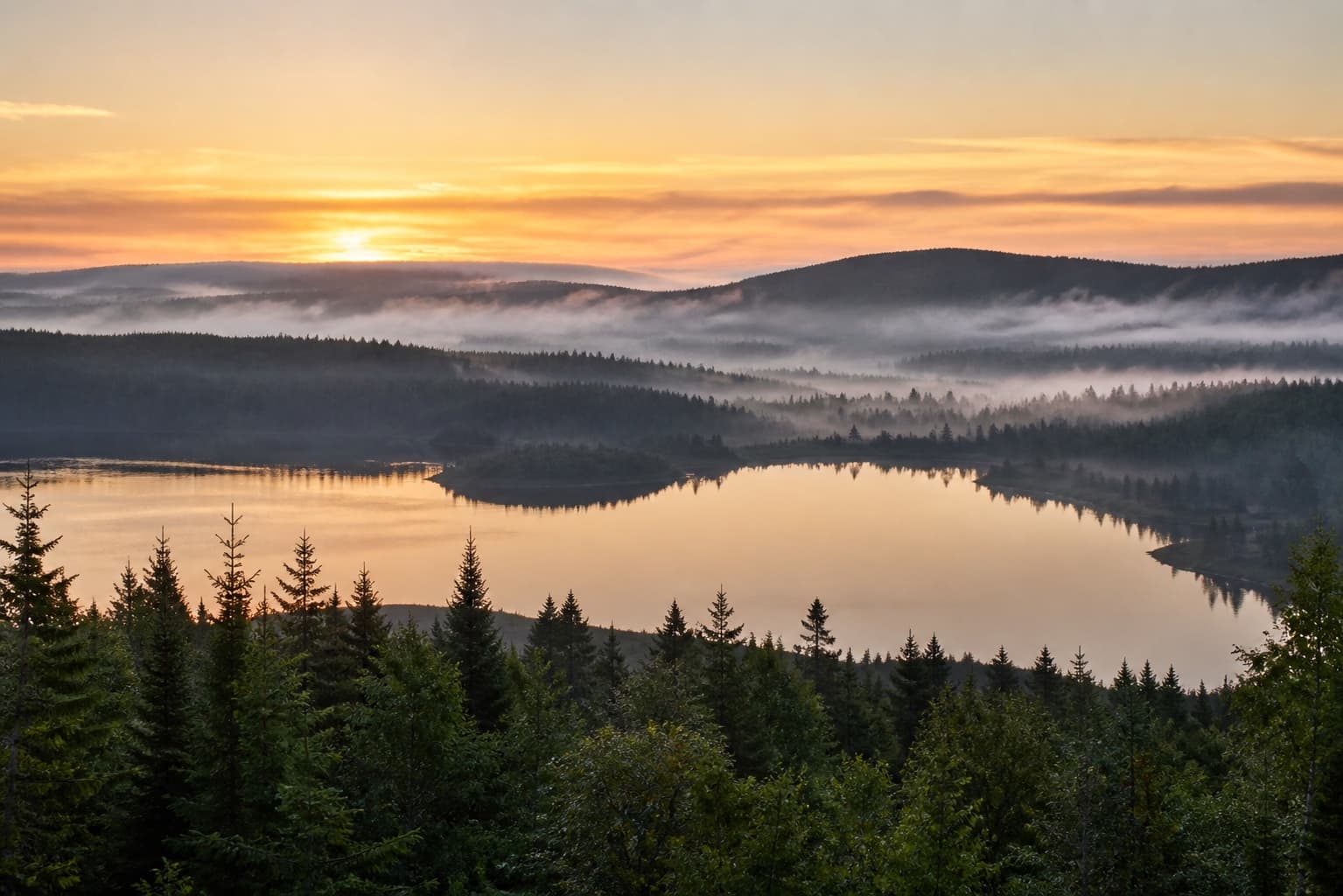 Northern Canadian landscape at dawn representing cultural safety and self-determination in mental-health care.