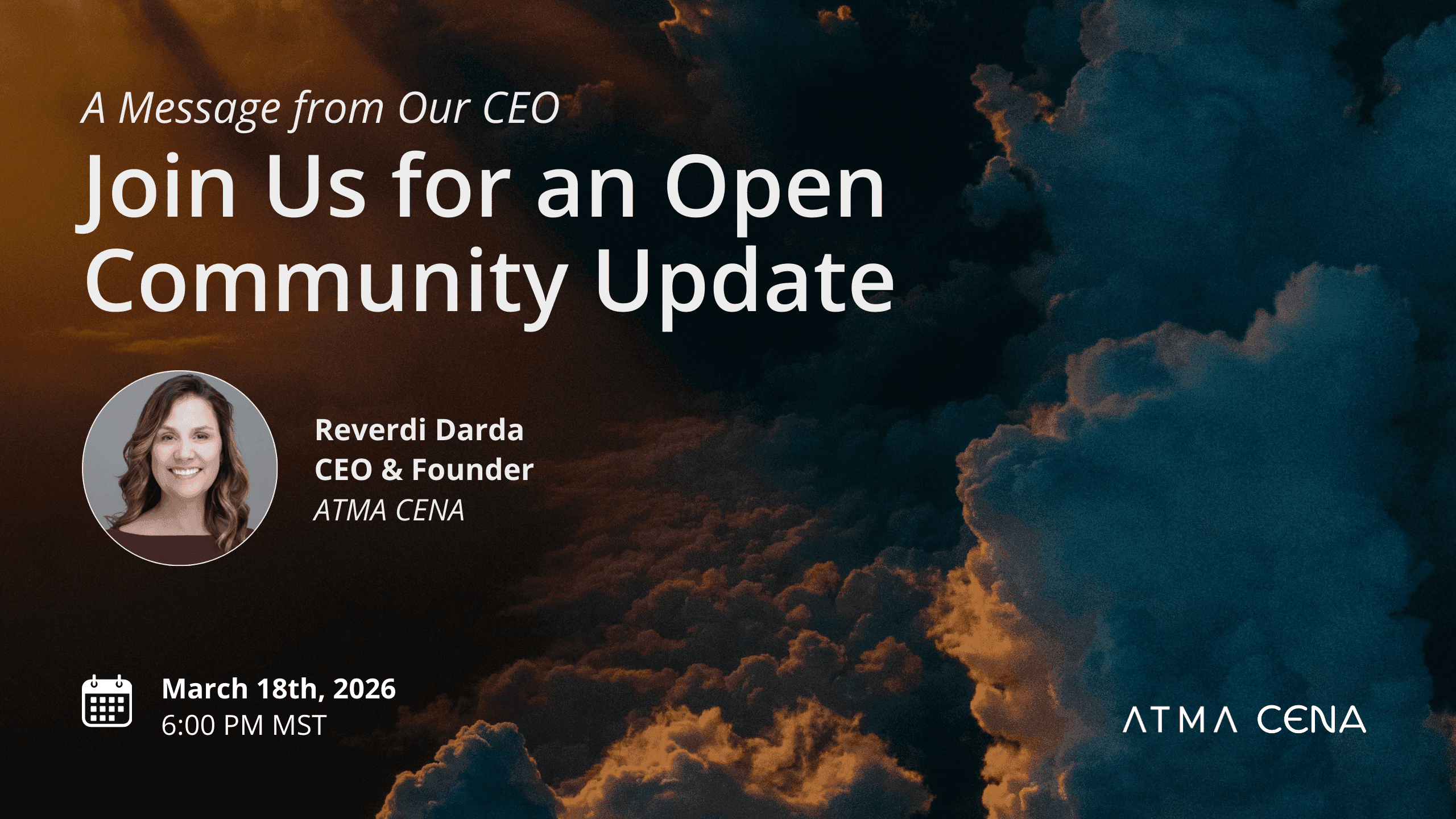 A Message from Our CEO - Join Us for an Open Community Update