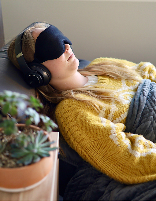 A woman in a ketamine therapy session in edmonton alberta