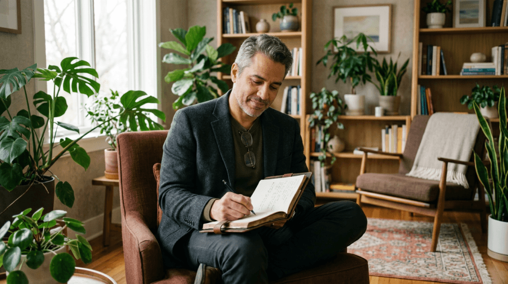 A psychedelic-assisted therapy practitioner in Canada engaged in ongoing reflective practice and professional development.